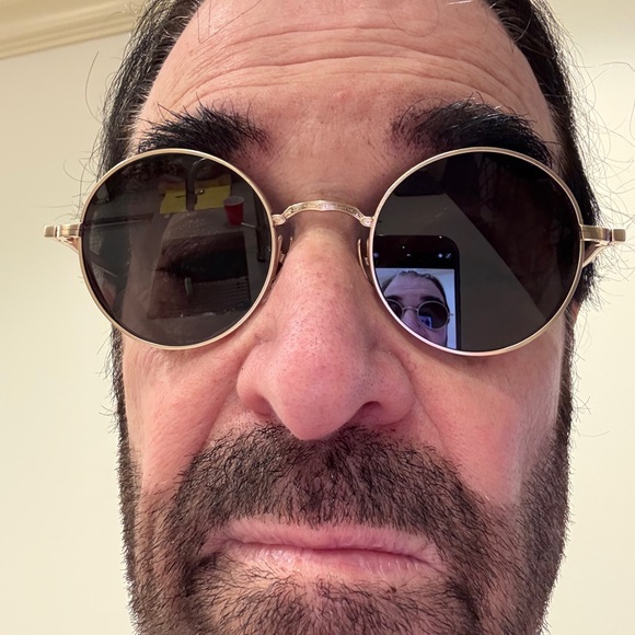 Like-New Matsuda Gold Frame Round Sunglasses - Picture 7 of 10